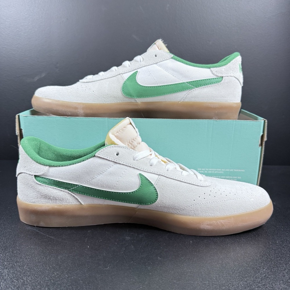 Nike Heritage Vulc SB Lucky Green Gum Sneakers Retro CD5010-101 Mens Size 12 - Picture 5 of 14